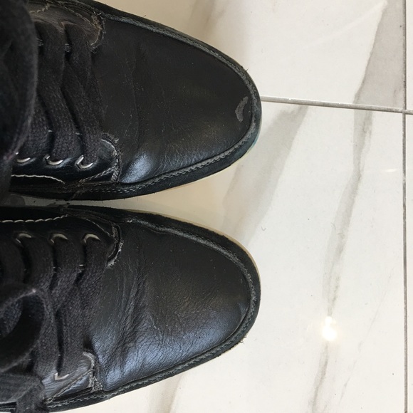 Steve Madden Polished Leather Men Boots - Picture 5 of 6